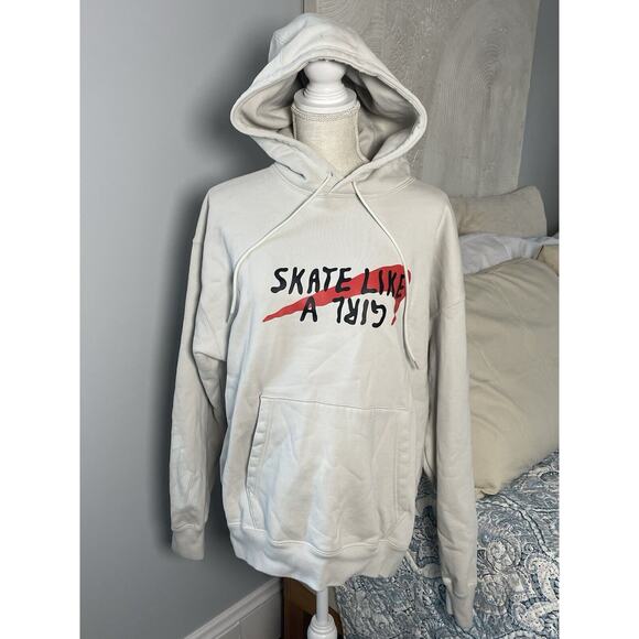 Nike Other - Nike SB “Skate Like a Girl” Skate Hoodie In Hand DQ7304-072 Size Medium